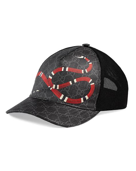 gucci snake hat black|Gucci snake gg baseball cap.